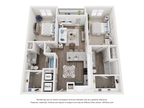 bedroom floor plan | Grove at Ocala
